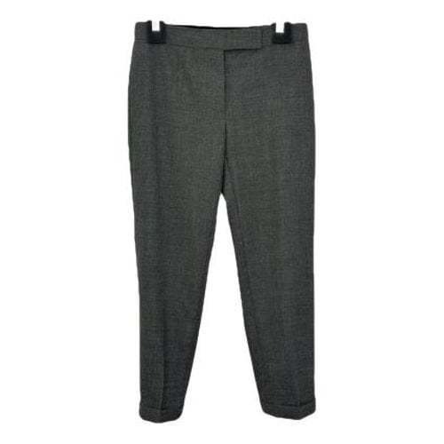 Pre-owned Thom Browne Wool Trousers In Grey
