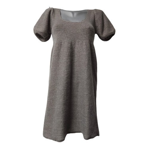 Pre-owned Iro Wool Mid-length Dress In Green