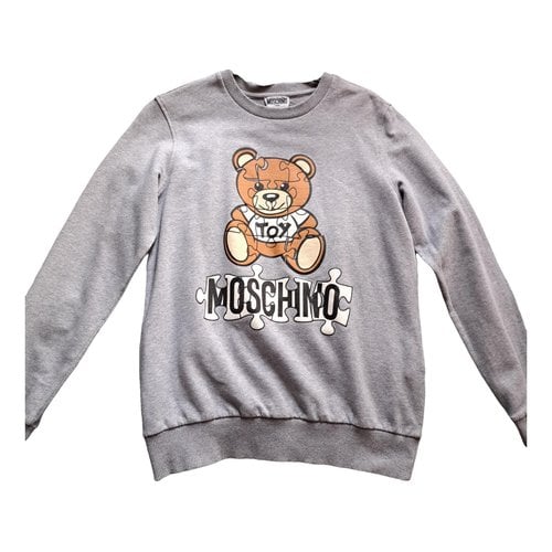 Pre-owned Moschino Sweatshirt In Grey