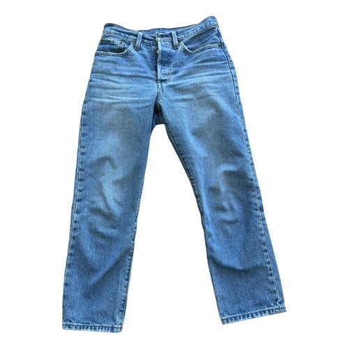 Pre-owned Levi's 501 Short Jeans In Blue