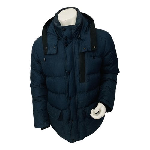 Pre-owned Tommy Hilfiger Puffer In Navy