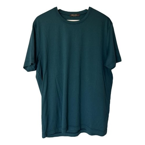 Pre-owned Loro Piana T-shirt In Turquoise