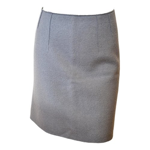 Pre-owned Marc O'polo Wool Mini Skirt In Blue