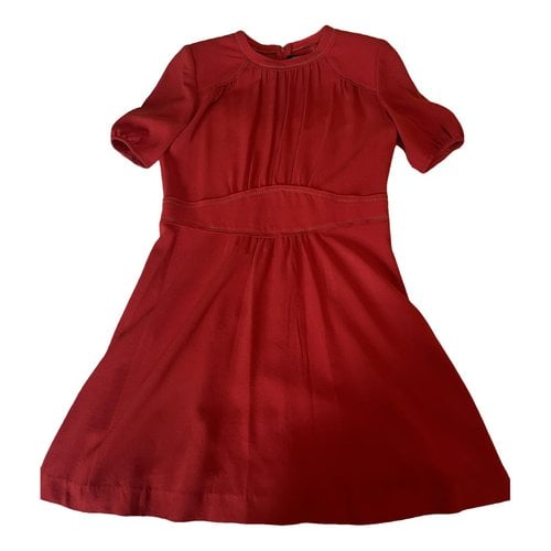 Pre-owned Isabel Marant Galia Mini Dress In Red