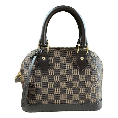 Pre-owned Louis Vuitton Alma Bb Leather Handbag In Other