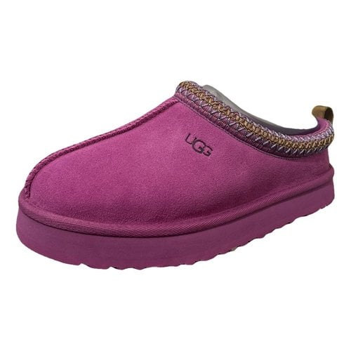 Pre-owned Ugg Leather Trainers In Pink