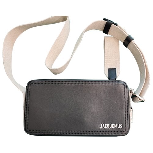 Pre-owned Jacquemus Leather Bag In Black