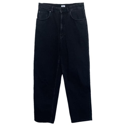 Pre-owned Proenza Schouler Silk Straight Pants In Black