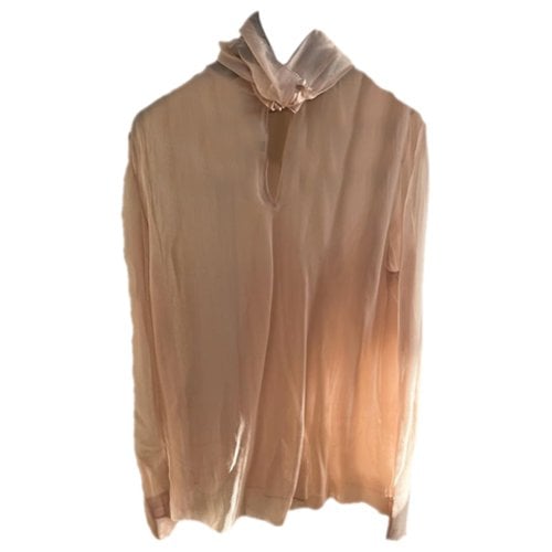 Pre-owned Valentino Silk Blouse In Beige