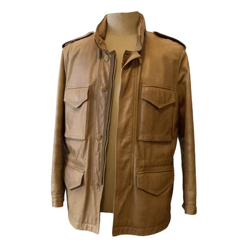 Pre-owned Neil Barrett Leather Vest In Brown