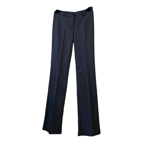Pre-owned Roccobarocco Straight Pants In Anthracite