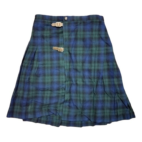 Pre-owned Ralph Lauren Wool Mini Skirt In Multicolour