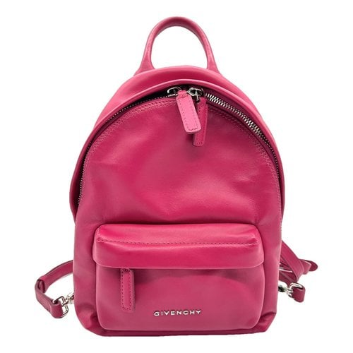 Pre-owned Givenchy Leather Backpack In Pink