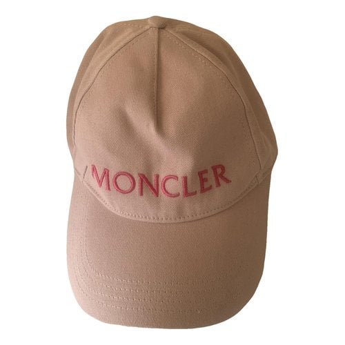 Pre-owned Moncler Hat In Pink