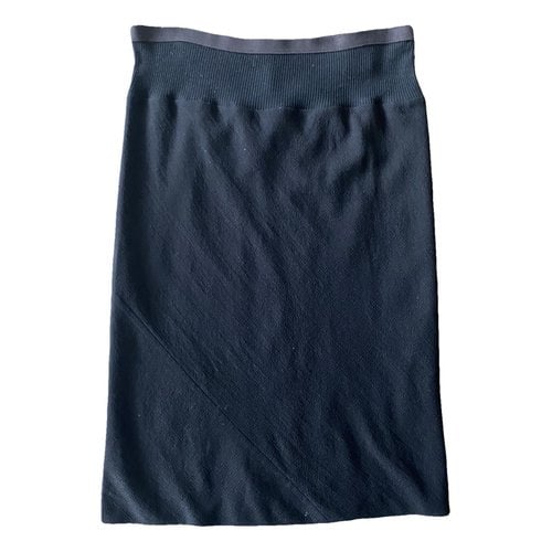 Pre-owned Rick Owens Wool Mid-length Skirt In Black
