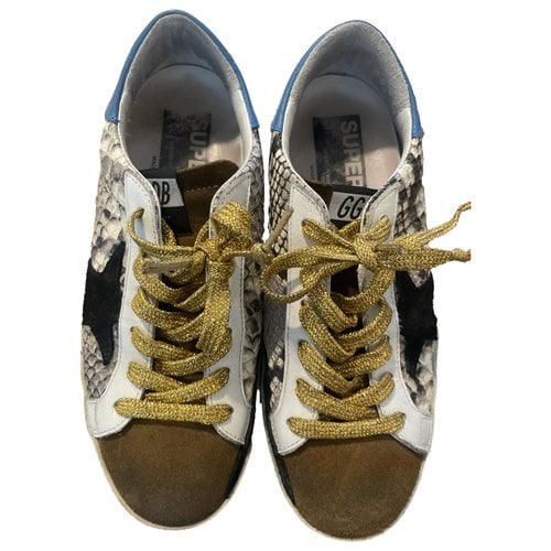 Pre-owned Golden Goose Superstar Pony-style Calfskin Trainers In Other