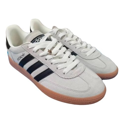 Pre-owned Adidas Originals Samba Leather Trainers In Grey