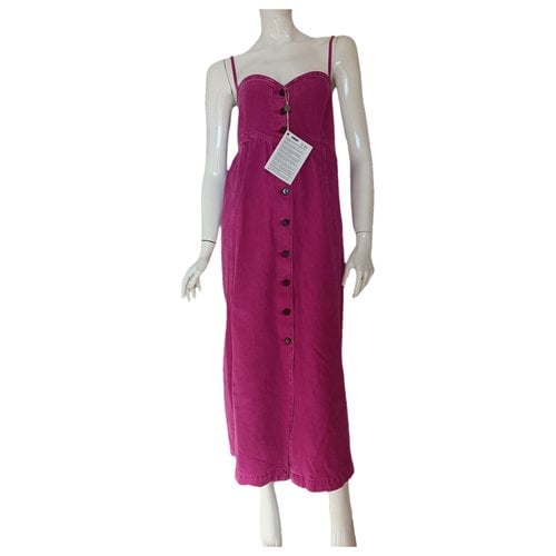 Pre-owned Nanushka Maxi Dress In Pink