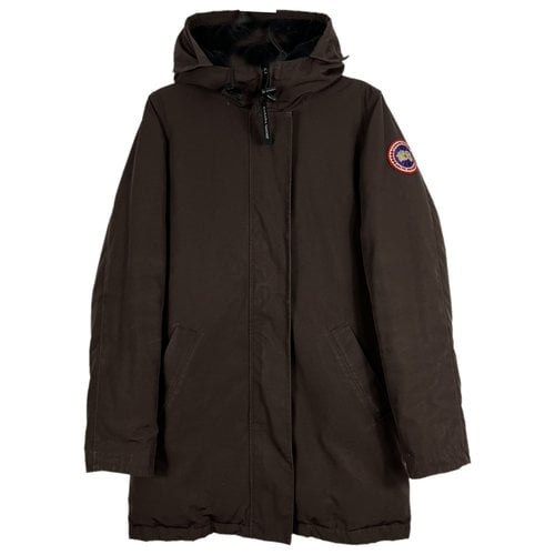 Pre-owned Canada Goose Victoria Parka In Brown