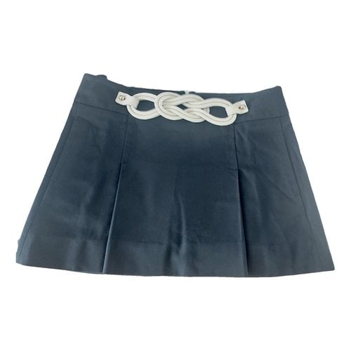 Pre-owned Gucci Mini Skirt In Navy