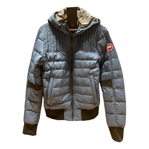 Pre-owned Canada Goose Cloth Puffer In Blue