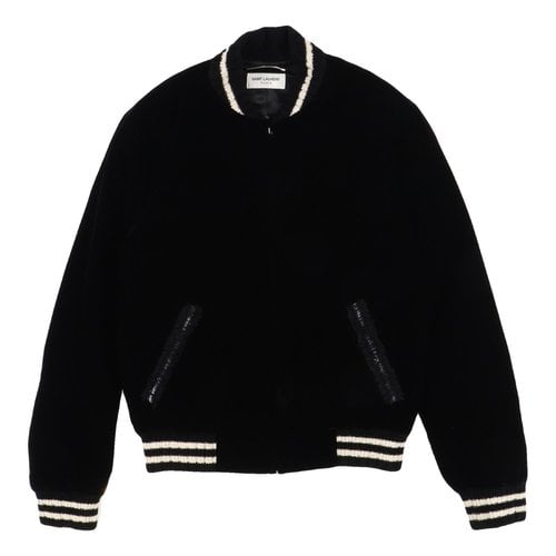 Pre-owned Saint Laurent Velvet Jacket In Black