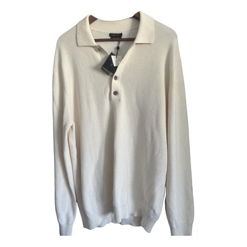 Pre-owned Massimo Dutti Knitwear & Sweatshirt In White