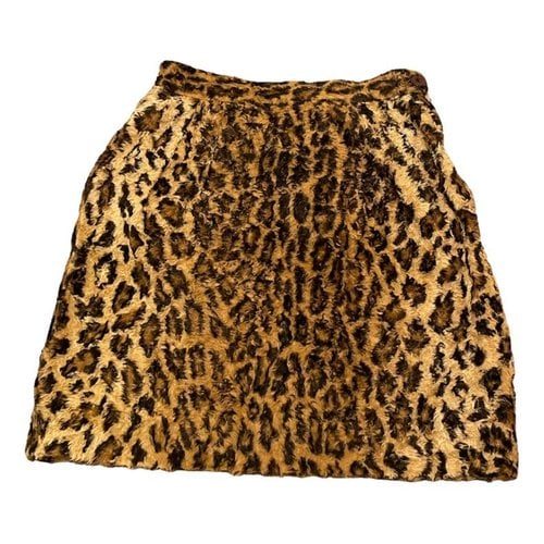Pre-owned Valentino Mini Skirt In Brown