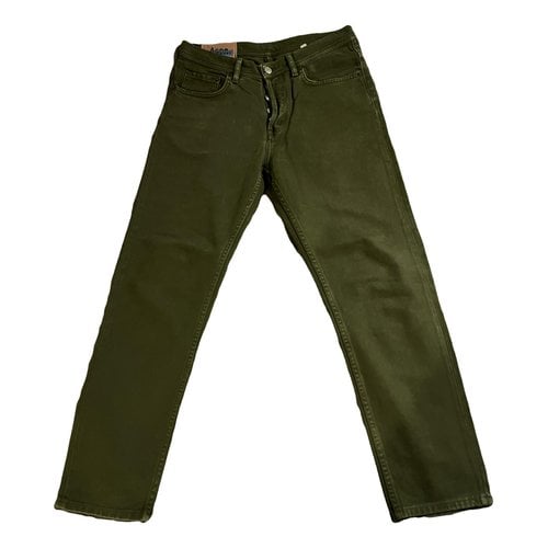 Pre-owned Acne Studios Straight Jeans In Green