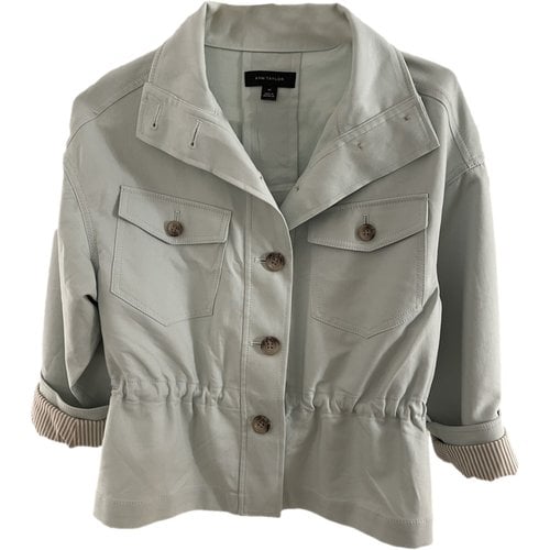 Pre-owned Ann Taylor Jacket In Green