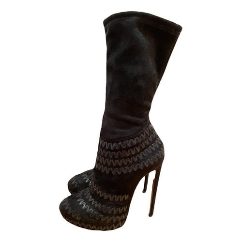 Pre-owned Alaïa Boots In Black