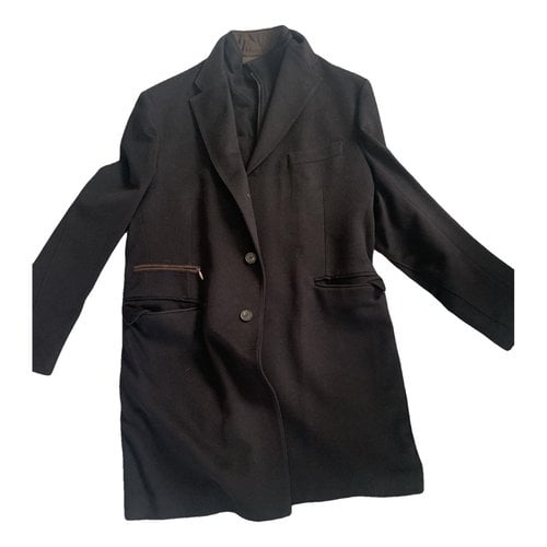 Pre-owned Corneliani Coat In Black