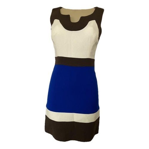 Pre-owned Milly Wool Mini Dress In Blue
