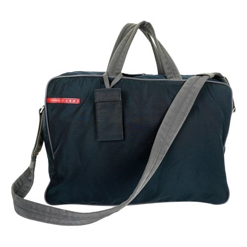 Pre-owned Prada Travel Bag In Blue