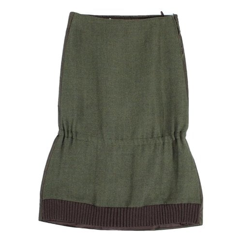 Pre-owned Miu Miu Wool Mid-length Skirt In Multicolour
