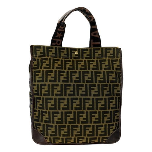 Pre-owned Fendi Leather Tote In Brown