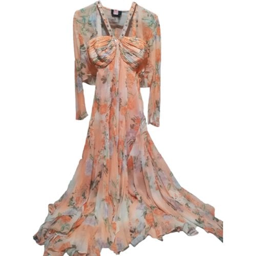 Pre-owned Luisa Spagnoli Silk Dress In Orange