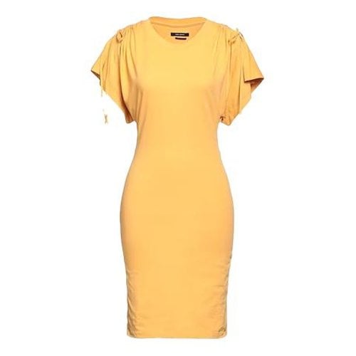 Pre-owned Isabel Marant Mini Dress In Yellow