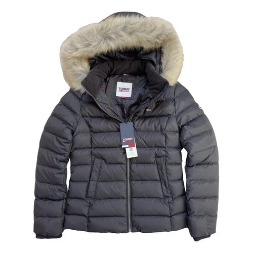 Pre-owned Tommy Hilfiger Puffer In Black