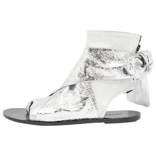 Pre-owned Isabel Marant Patent Leather Sandal In Metallic