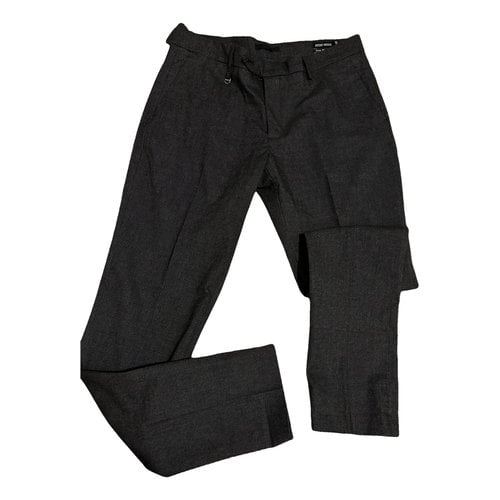 Pre-owned Antony Morato Trousers In Anthracite