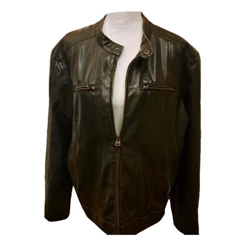 Pre-owned Levi's Vegan Leather Jacket In Brown