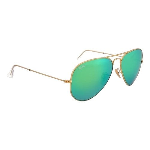 Pre-owned Ray Ban Aviator Sunglasses In Multicolour