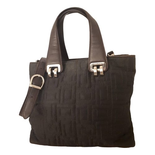 Pre-owned Lancel Cloth Handbag In Brown