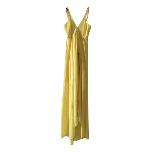 Pre-owned Annarita N Maxi Dress In Yellow
