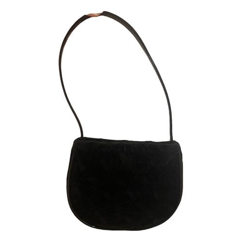 Pre-owned Laura Biagiotti Velvet Handbag In Black