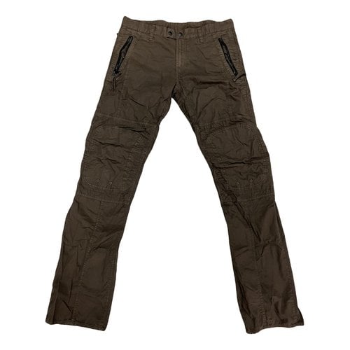 Pre-owned Armani Exchange Trousers In Brown