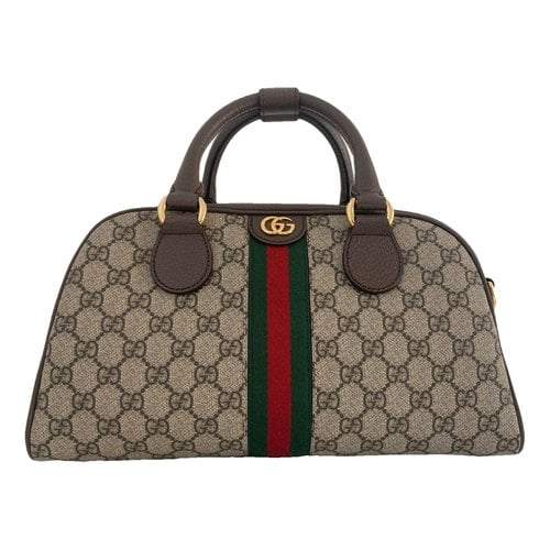Pre-owned Gucci Ophidia Boston Leather Handbag In Other
