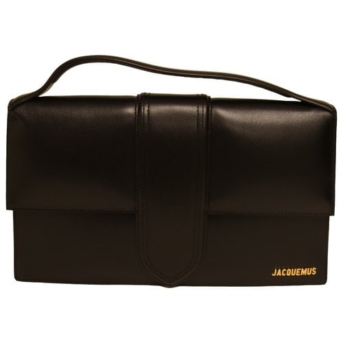 Pre-owned Jacquemus Leather Handbag In Black
