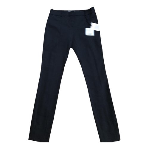 Pre-owned Marella Slim Pants In Black